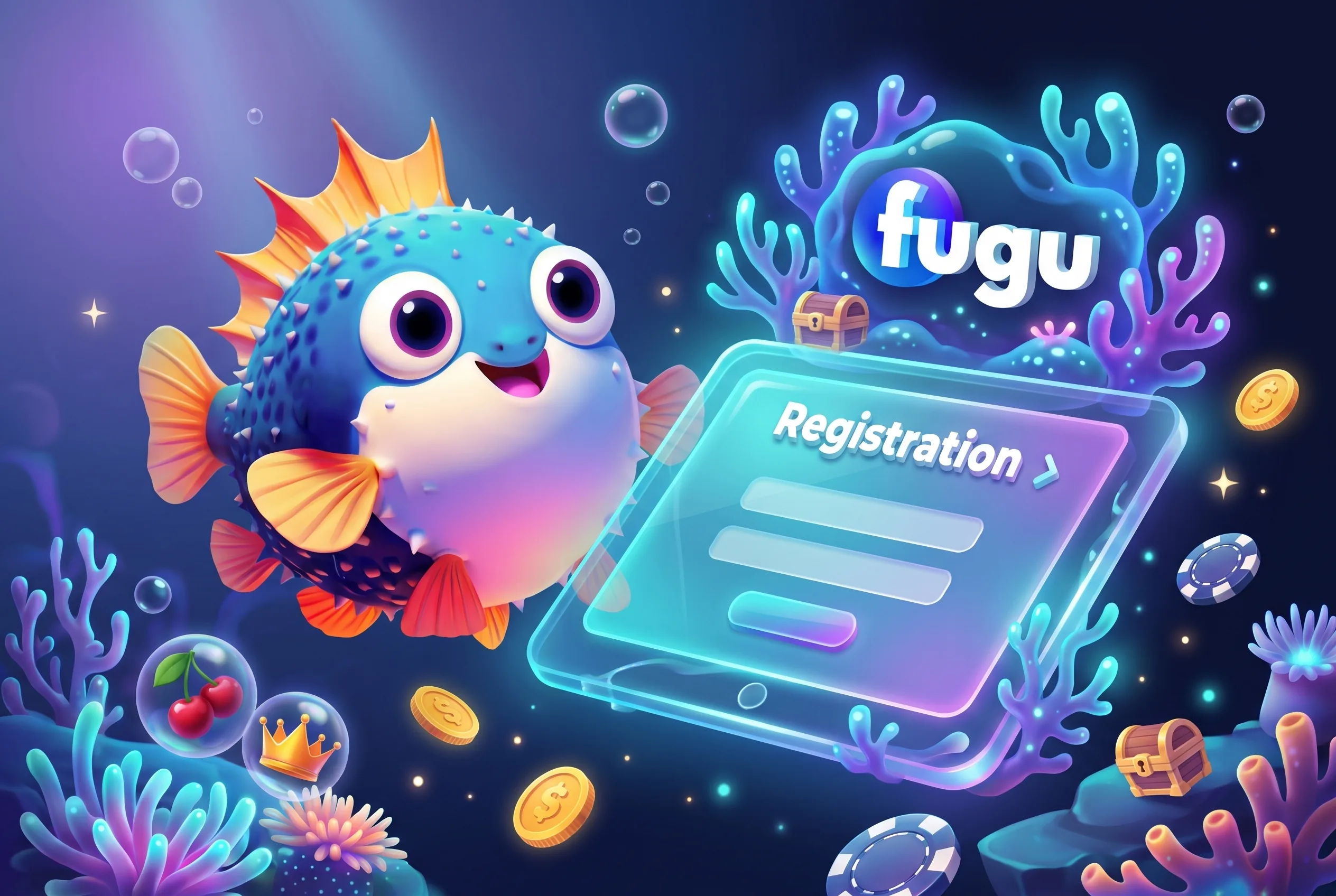 Fugu Casino registration illustration